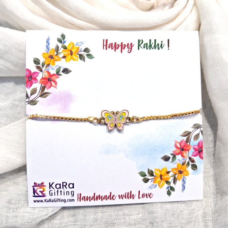 Multicolour Butterfly Rakhi