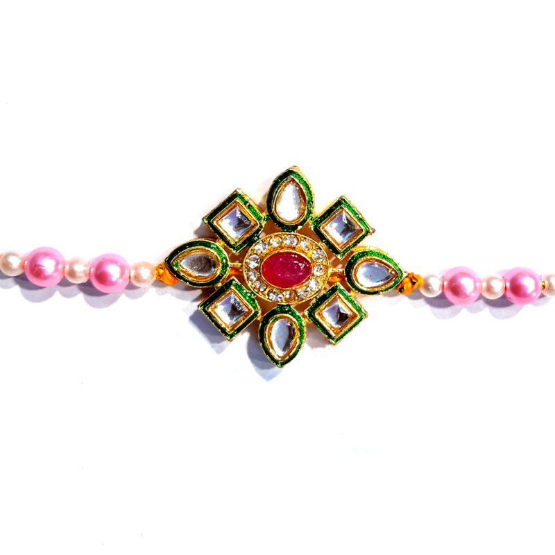 Designer Kundan Stone Rakhi