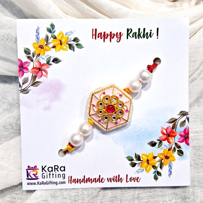 Pink-kundan-Rakhi