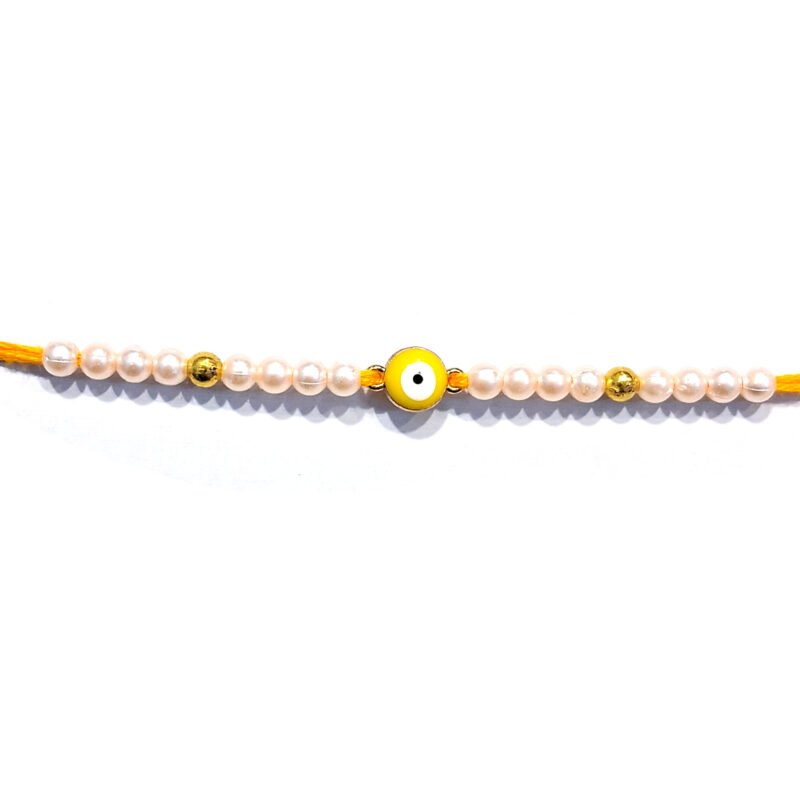 Yellow Evil Eye Rakhi