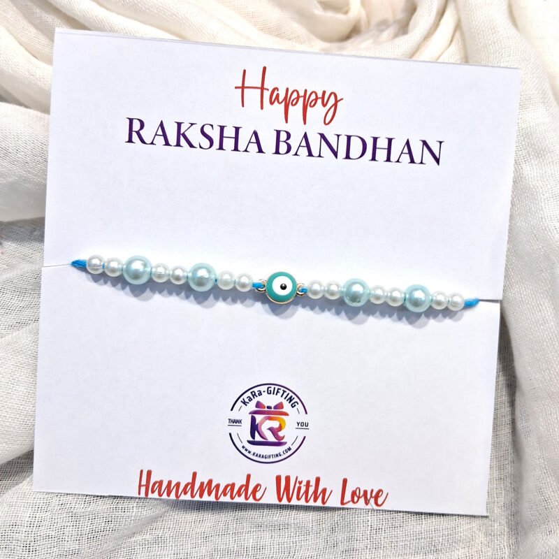 Sky Blue Evil Eye Rakhi