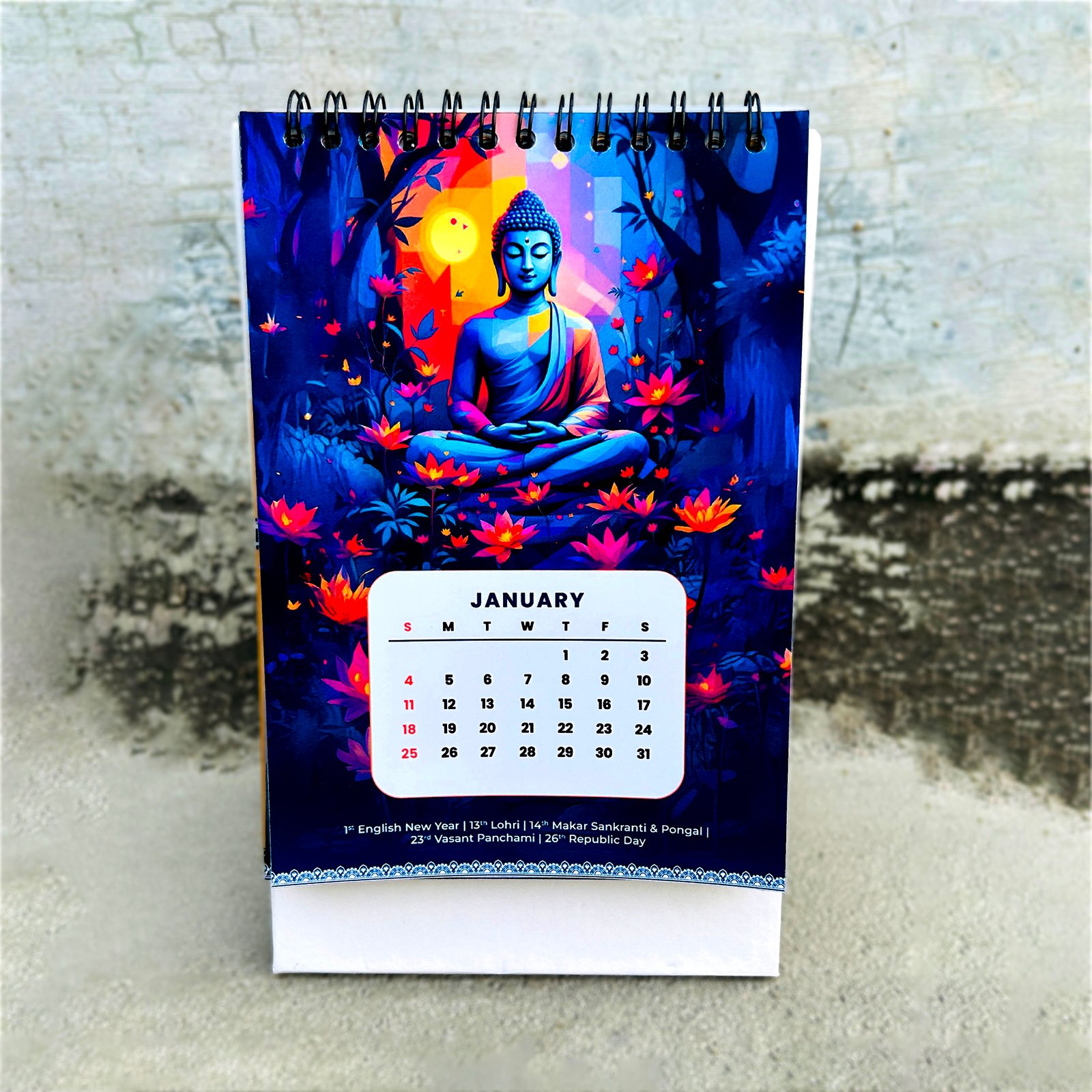 2026 Buddha Desk Calendar