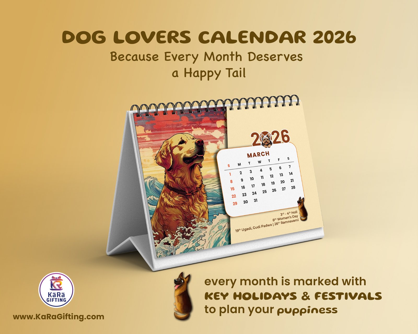 KaRa Dog Calendar 2026-3