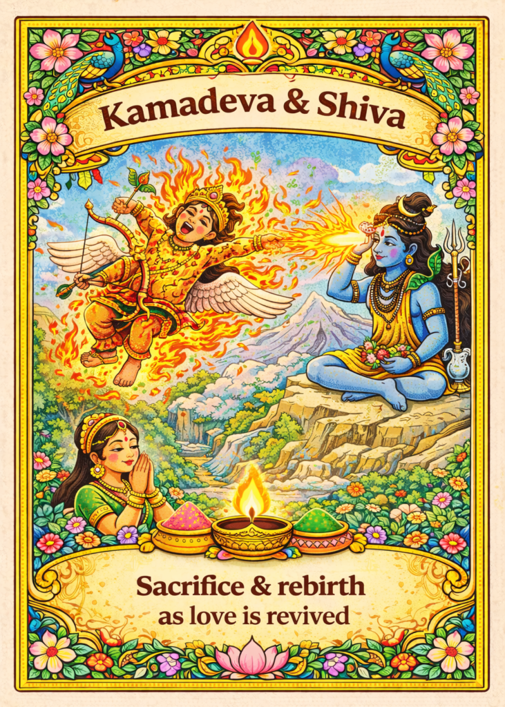 Kamadeva and Lord Shiva