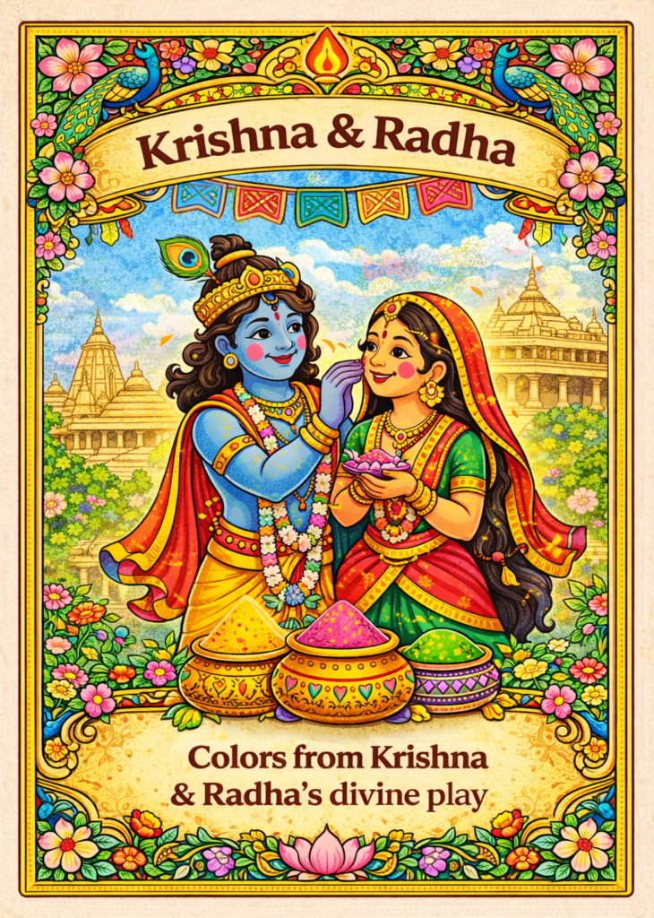 Holi of Krishna and Radha