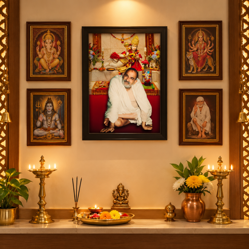 Neeb Karoli Baba Maharaj A4-Photo-Frame
